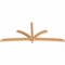 Ekena Millwork Davenport Timber Gable Bracket, Western Red Cedar, 108"W x 45"H x 3 1/2"D x 3 1/2"F, 10/12 Pitch GBW108X45X0404DAV00SWR - alternate 4